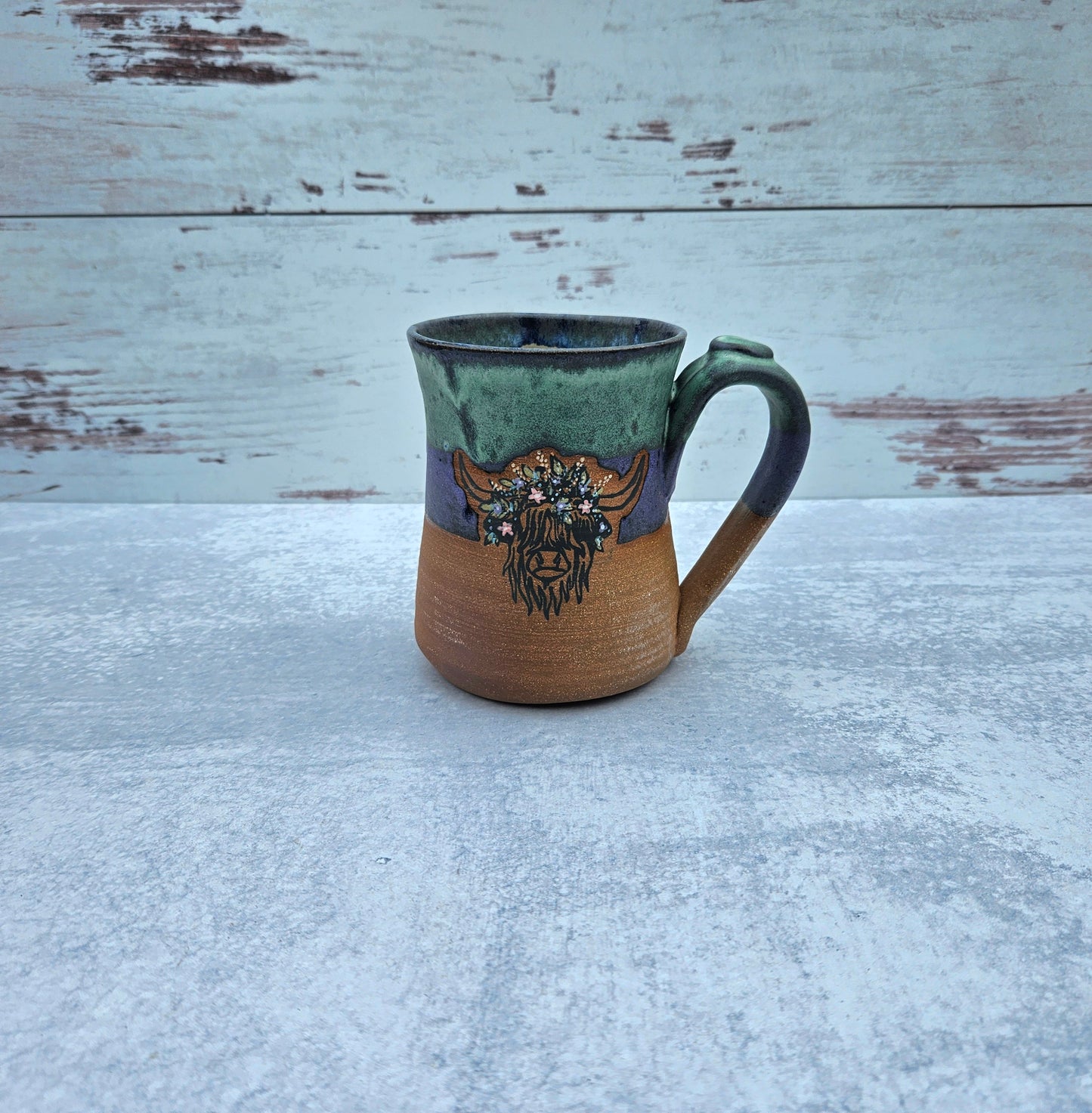 Highland Mug | 16 oz. Purple Turquoise