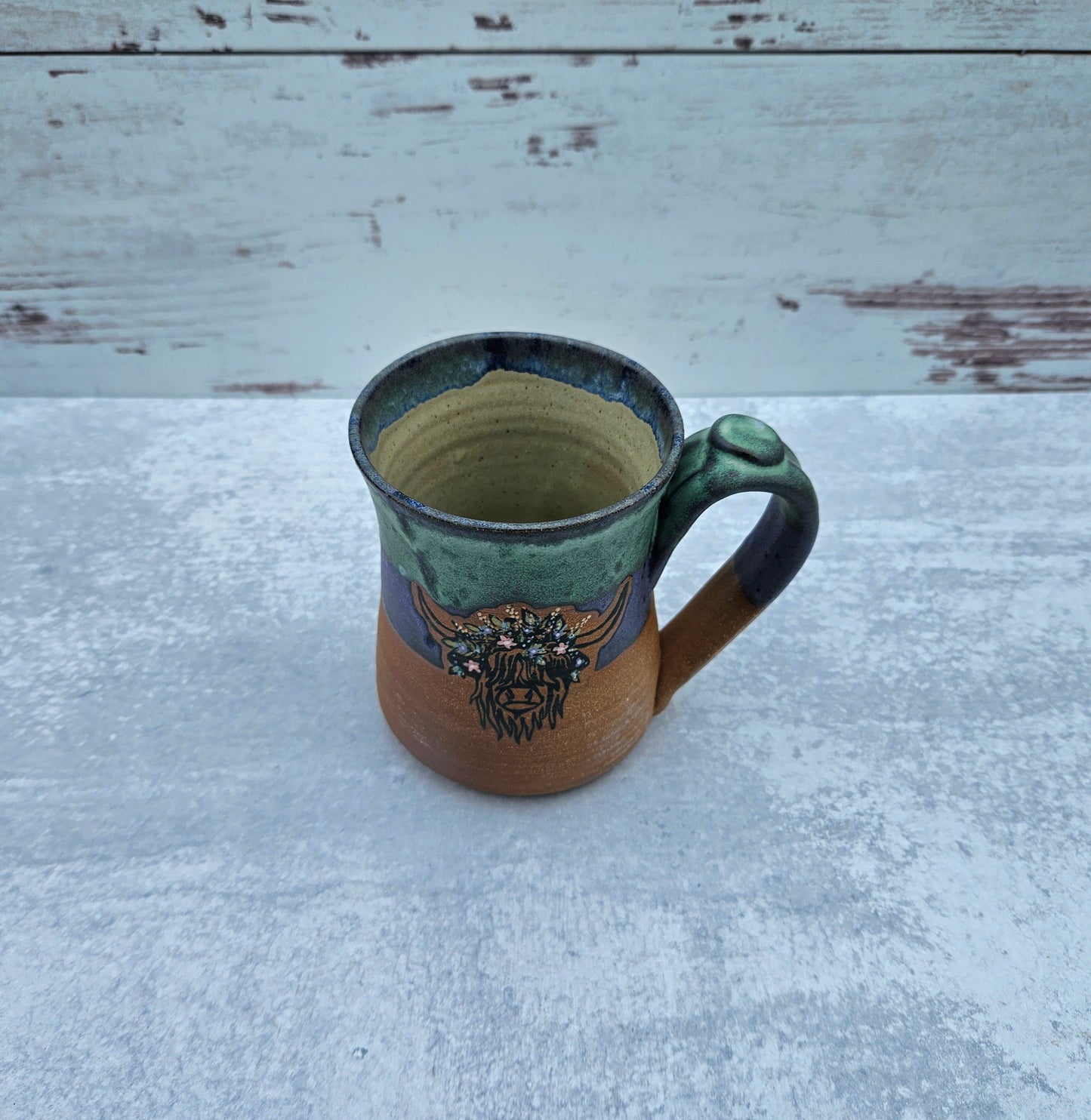 Highland Mug | 16 oz. Purple Turquoise