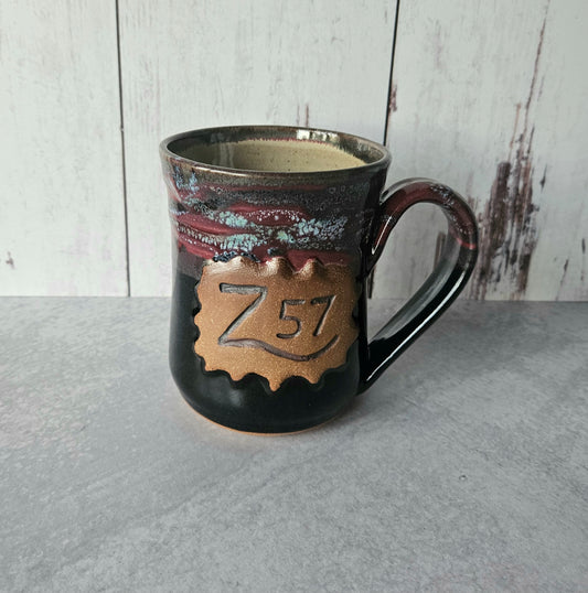 Custom Brand Mug | Burgundy Black